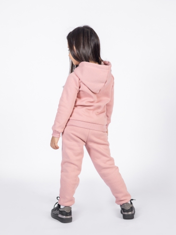296-П. Свитшот с капюшоном  + Штаны, хлопок 65%, 35% ПЭ, 3-х нитка (начес) пудра 98,104,110,116